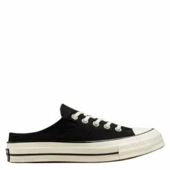 Converse Chuck 70 Mule Recycled Canvas In Black/Black/Egret