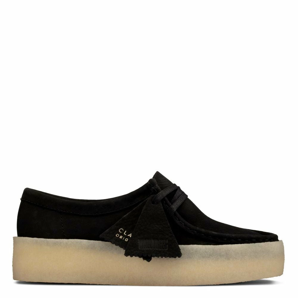 Clarks Women's Wallabee Cup In Black Nubuck