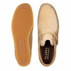 Clarks Women's Wallabee Wedge In Light Tan Suede -Converse Shop 26163281 w 6 1100x