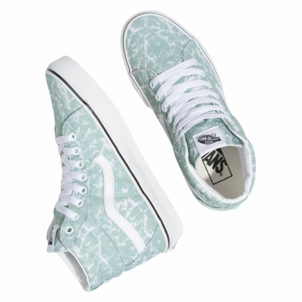 Vans Women's Washes Sk8-Hi In Caledon Green/True White - Image 2