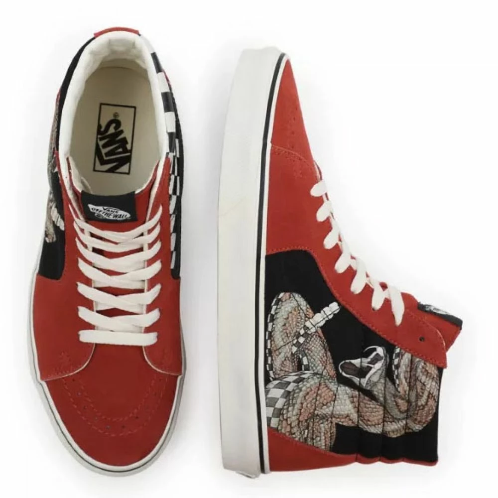 Vans Desert Sk8-Hi In Snake/Chili Oil - Image 3