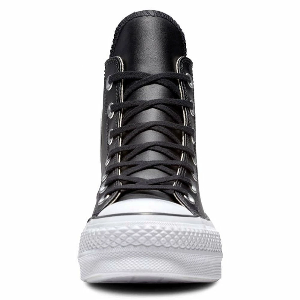 Converse Women's Chuck Taylor All Star Platform Hi In Black/White - Image 3