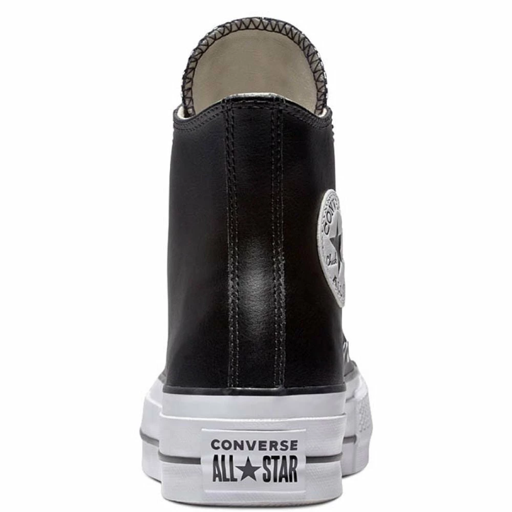 Converse Women's Chuck Taylor All Star Platform Hi In Black/White - Image 4