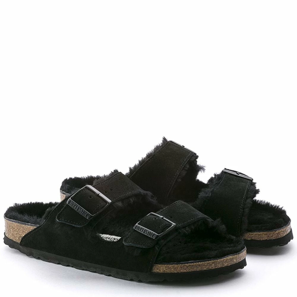 Birkenstock Arizona Shearling In Black - Image 2