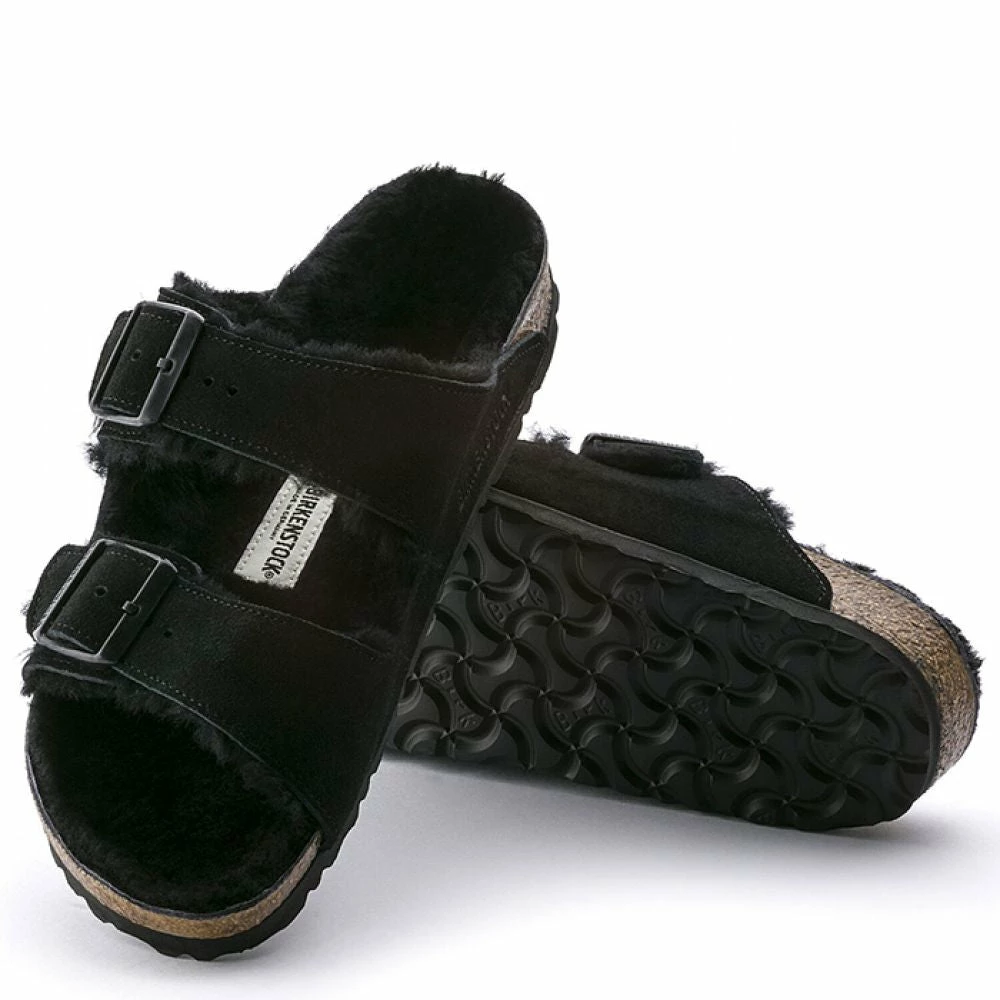 Birkenstock Arizona Shearling In Black - Image 4