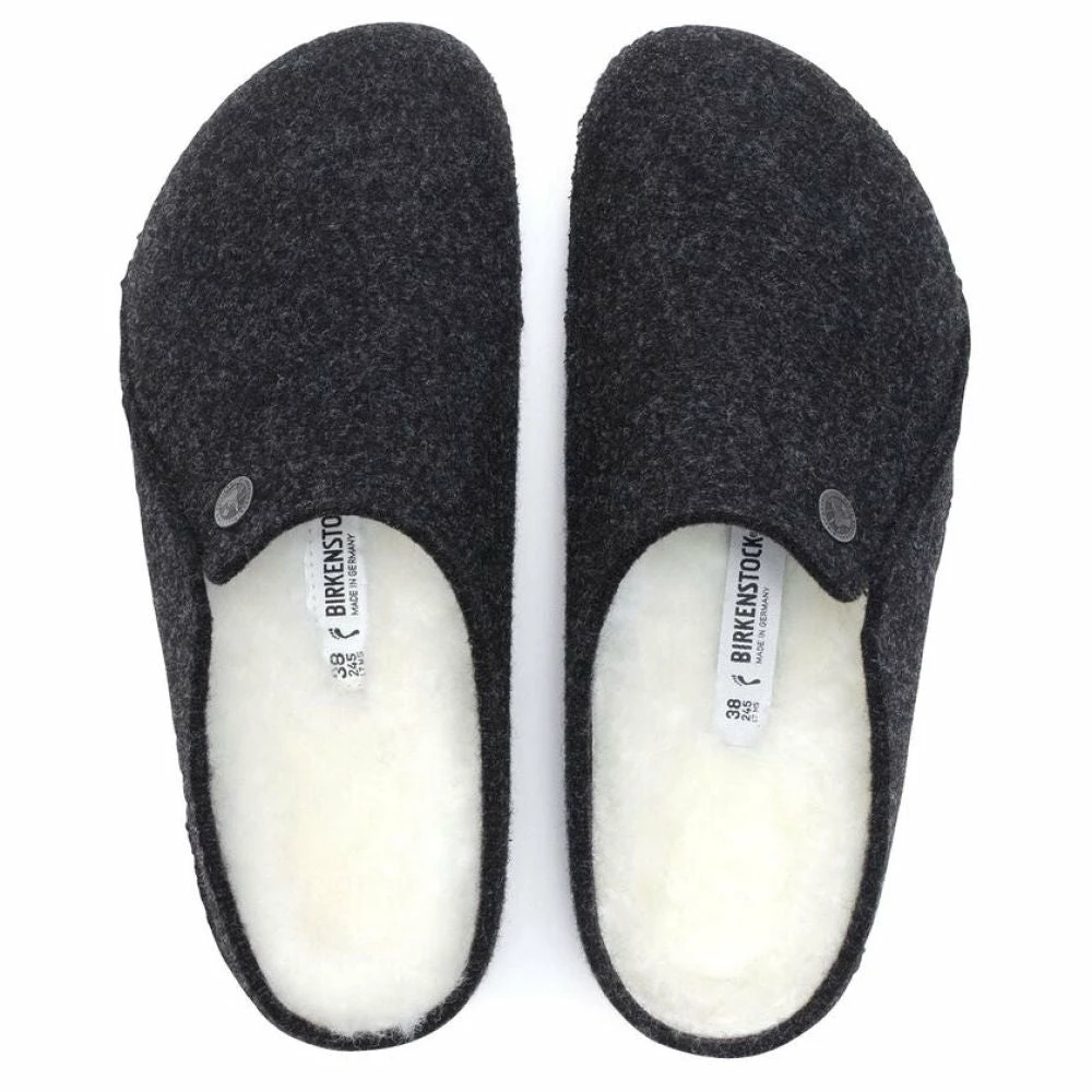 Birkenstock Women's Zermatt Shearling Wool Felt In Anthracite (Narrow Width) - Image 3