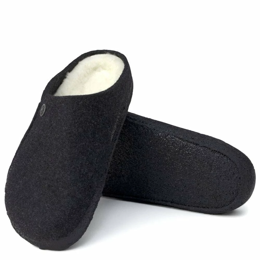 Birkenstock Women's Zermatt Shearling Wool Felt In Anthracite (Narrow Width) - Image 4