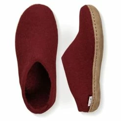 Glerups Open Heel Leather Sole In Red 7 Glerups Open Heel Leather Sole In Red -Converse Shop GL SLIP LE RED 1033 3 1100x