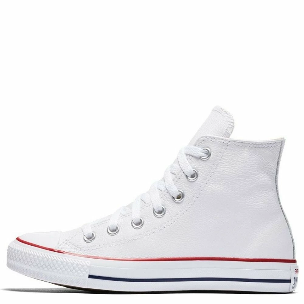 Converse Chuck Taylor All Star Leather High Top In Optic White - Image 5