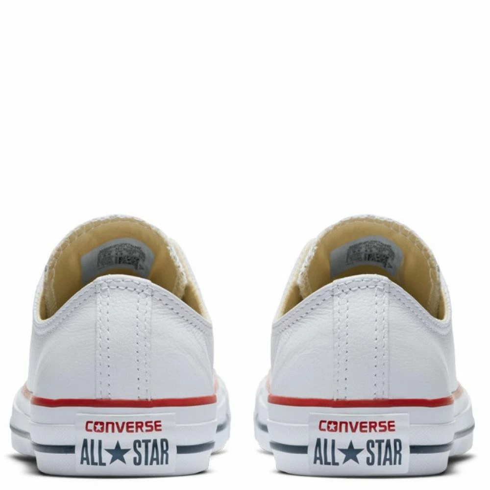 Converse Chuck Taylor All Star Leather Low Top In White - Image 3