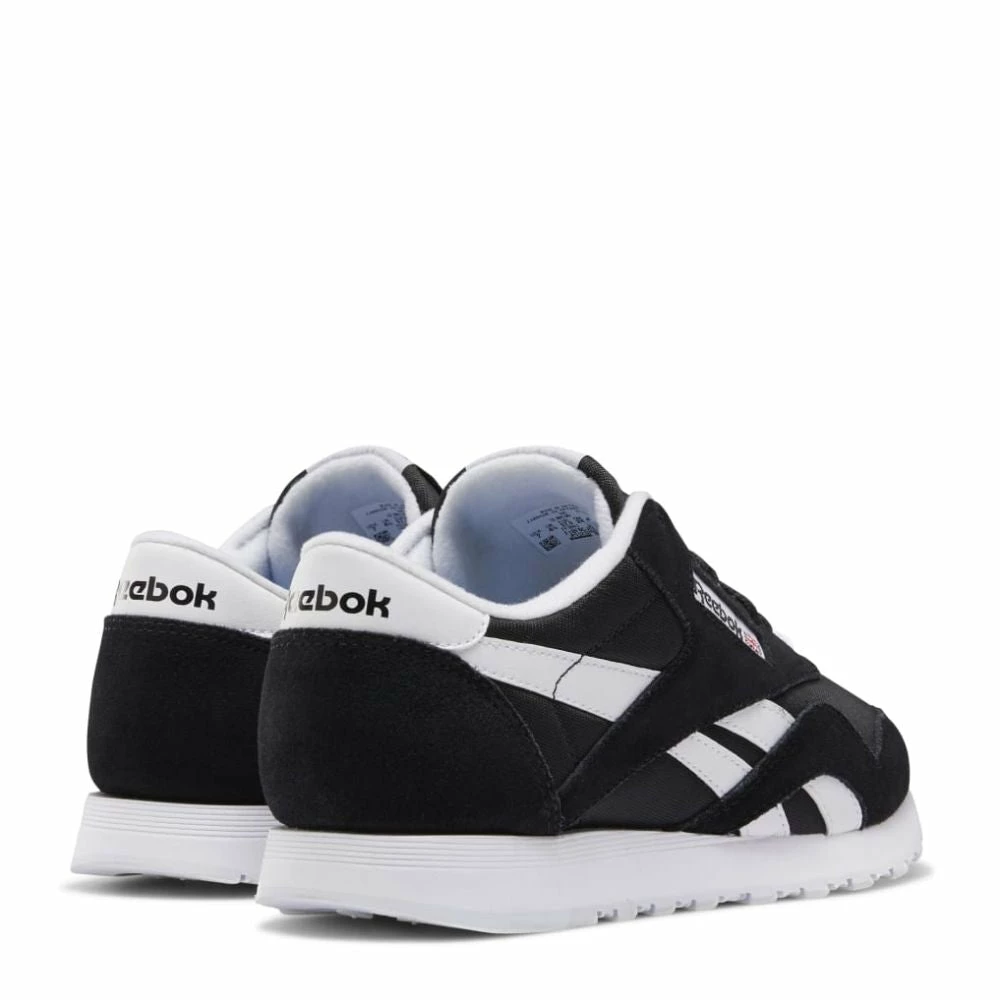 Reebok Women's Classic Nylon In Black/White 5 Reebok Women's Classic Nylon In Black/White - Image 5