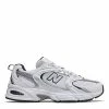New Balance 530 In White With Natural Indigo