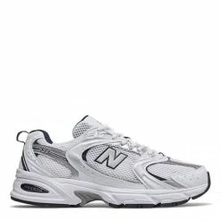 New Balance 530 In White With Natural Indigo