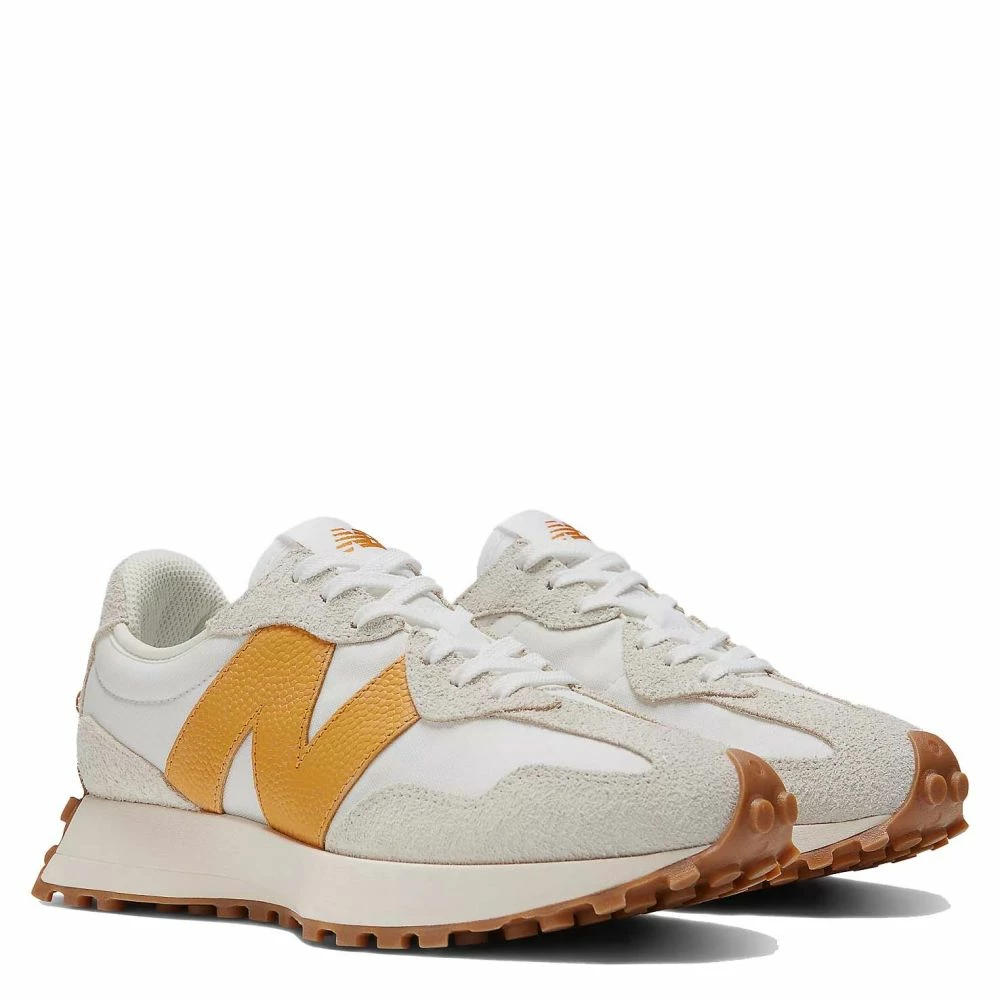 New Balance Women's 327 In Sea Salt With Golden Hour - Image 2