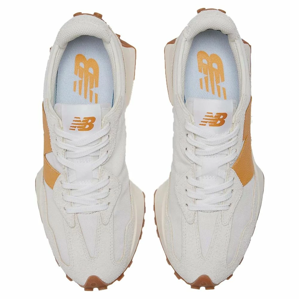 New Balance Women's 327 In Sea Salt With Golden Hour - Image 3
