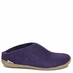 Glerups Women's Open Heel Leather Sole In Purple