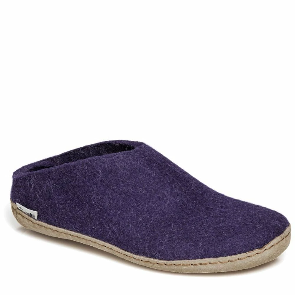 Glerups Women's Open Heel Leather Sole In Purple - Image 2