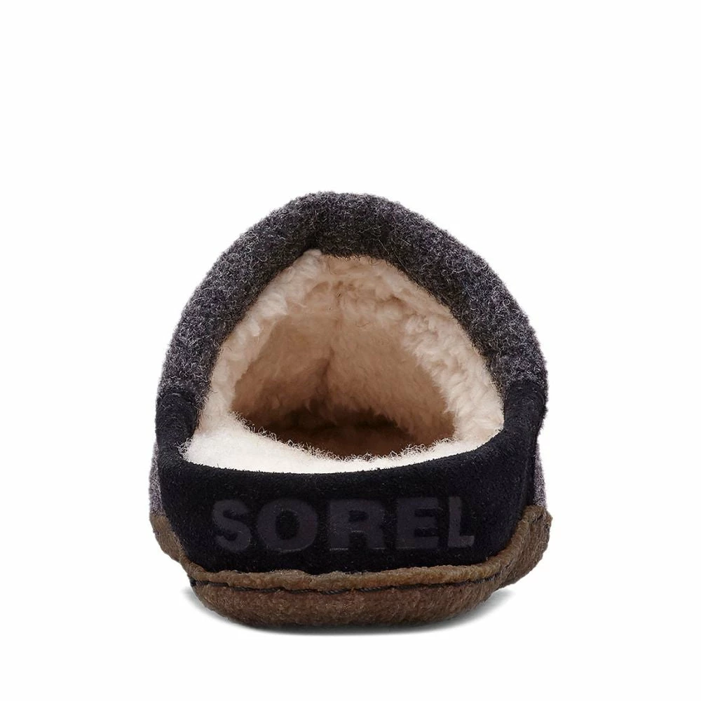 Sorel Women's Nakiska Scuff Slipper In Black/Natural 3 Sorel Women's Nakiska Scuff Slipper In Black/Natural - Image 3