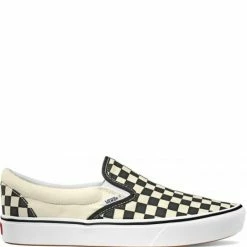 Vans ComfyCush Slip-On In Checkerboard/White