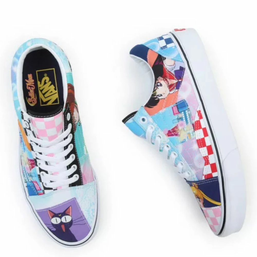 Vans X Pretty Guardian Sailor Moon Old Skool Patchwork In Multicolour - Image 3