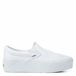 Vans Women's Classic Slip-On Stackform In White/White