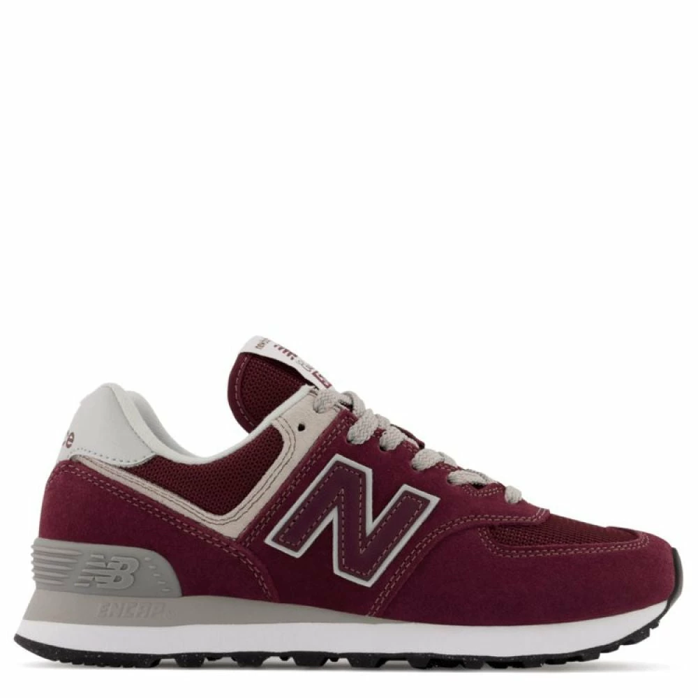 New Balance Women's 574v3 In Burgundy With White 1 New Balance Women's 574v3 In Burgundy With White