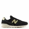 New Balance Women's 996v2 In Black With Gold And Magnet